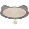 TRIXIE Matelas griffoir en feutre Junior - 40 x 35 cm - Naturel et gris - Pour chat