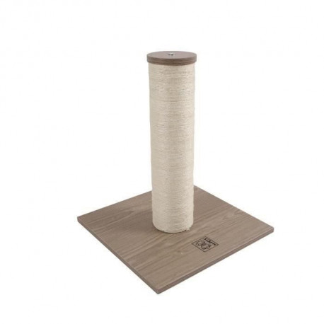 M PETS CatElite - SHARON II Griffoir a chat - 40 x 40 x 48 cm - Plateforme en bois MDF avec poteau en sisal