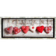 ARTESANIA CoeURS Tableau déco cadre vitrine 20x50 - Coeurs