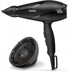 BaByliss - 6613DE - Seche-cheveux Pro Silence Volume 2200 Moteur AC Fabriqué en Italie et Diffuseur pour des boucles naturelles