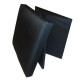 COTTON WOOD Pouf Coffre pliable Oxford - 35 x 35 x 35 cm - Noir