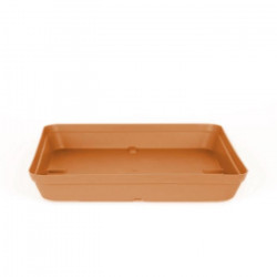 ARTEVASI Soucoupe Capri Carrée - 2,7 L - 28 x 28 x 4 cm - Terre cuite claire