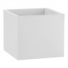 PLASTIKEN Pot de fleurs cubo rotomoulé The one - 28 x 28 x 25 cm - Blanc