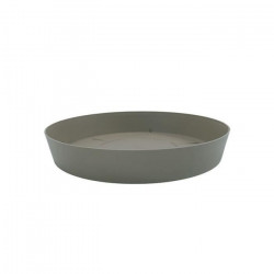 PLASTIKEN Plateau pour Pot a fleurs 28 Cm Collection TES- Taupe