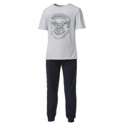 HARRY POTTER Pyjama Gris Chiné/Bleu Enfant