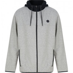 DISSIDENT Sweat a Capuche Gris Clair/Noir Homme