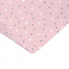 DOMIVA Drap housse imprimé - 60 x 120 cm - Light rose imp étoiles