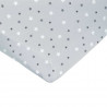 DOMIVA Drap housse imprimé - 70 x 140 cm - Perle imp étoiles