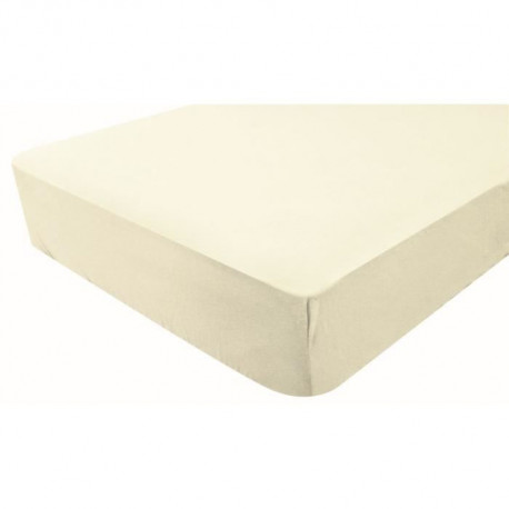 DOMIVA Drap-housse en jersey - Ecru - 60x120 cm