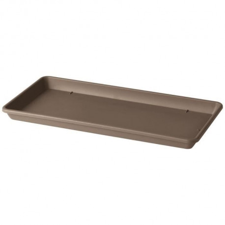 DEROMA Plateau xl pour bac a fleurs muret Day R camel - Coloris taupe - 80cm