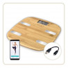 LITTLE BALANCE 8359 Bambou Connect 4 USB, Balance impédancemetre connecté sans pile, Rechargeable USB, 13 indicateurs, Bambou…