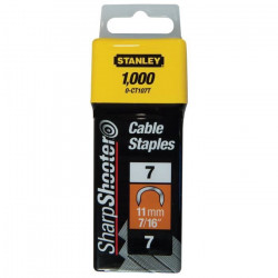 Boite de 1000 Agrafes cavaliers type 7 STANLEY - 1-CT106T - 7 mm