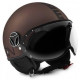 MOMO DESIGN Casque Jet FGTR Evo Marron Mat Logo Noir