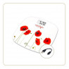 LITTLE BALANCE 8449  IMC Soft USB, Pese personne sans pile, RechargeableUSB, Calcul IMC, 180 kg / 100 g, Coquelicots