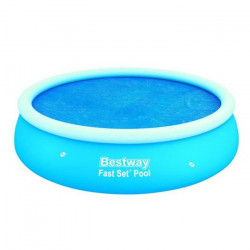 BESTWAY Bache solaire diametre 350 cm pour piscine hors sol Fast Set diametre 396 cm