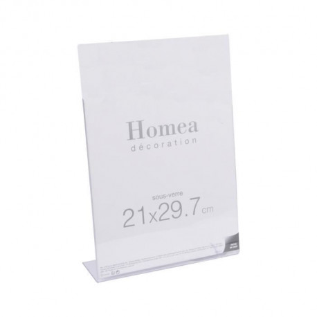 HOMEA Porte-photo a poser 21x29,7 cm transparent