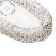 TANUKI - Coussin couffin DULCES SUEÑOS 48x90 cm - Airballon - Réversible et déhoussable - 100% Coton - Rose