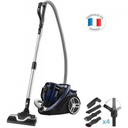 ROWENTA YY4560FE SILENCE FORCE CYCLONIC CAR PRO Aspirateur traîneau sans sac - Collecteur 4,5 L - Silencieux 67dB - Noir et bleu