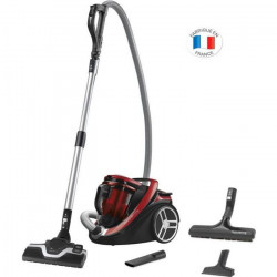 ROWENTA RO7649EA Aspirateur sans sac Silence Force Cyclonic Parquet  - 2,5 L- 65 dB Silencieux - Rouge et gris