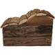 TYROL Chalet 100% écorce de cedre - 17 x 25 x 14 cm - Pour cobayes et petits rongeurs