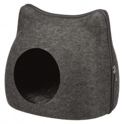 TRIXIE Abri douillet Cat 38 × 35 × 37 cm - Gris anthracite - Pour chat