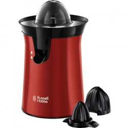 Russell Hobbs 26010-56 Presse Agrumes Electrique, 2 Sens Rotation, 2 Cônes Interchangeables - Rouge