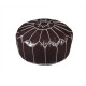 FESA Pouf Marocain - Ø 50 x H 30 cm - Marron