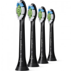 Philips Sonicare White Brushsync Tetes de Brosses Noires 4 unités