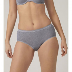 SLOGGI Lot de 2 Slips Midi Basic Gris Femme