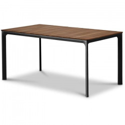 Table de jardin - Table 180 cm - Aluminium noir et Plateau Eucalyptus FSC - Atelier BOCARNEA