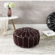 FESA Pouf Marocain - Ø 50 x H 30 cm - Marron
