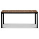 Table de jardin - Table 180 cm - Aluminium noir et Plateau Eucalyptus FSC - Atelier BOCARNEA