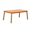 Table de jardin extensible 8 a 10 personnes - 180-240 x 100 x H.75 cm - Acacia FSC - Extension papillon