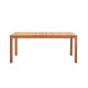 Table de jardin 8 personnes - 180 x 90 x H.74 cm - En bois d'acacia naturel