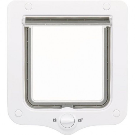 Chatiere - 2 positions - 20 × 22 cm - Blanc