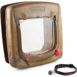 PetSafe Chatiere magnétique 4 voies Deluxe 420 Marron 5006