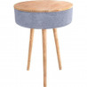 MADISON MAD-RETROTABLE - Table connectée avec enceinte - 2 haut-parleurs -  Boomer 10cm  - Bluetooth, Micro-SD, USB, AUX