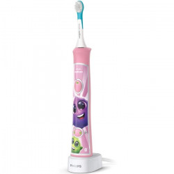 Brosse a dents électrique connectée PHILIPS SONICARE HX6352/42 - Enfant - Rose - 2 modes