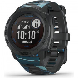 Garmin - Instinct Solar Surf - Montre Connectée GPS & Santé - Autonomie Prolongée via l'énergie Solaire - Pipeline