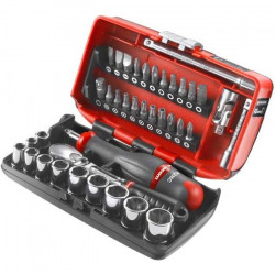 Coffret compact Cliquet Radio 1/4 (38 pieces) FACOM - RL.NANO1PB (Livré avec des douilles 6 pans)