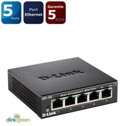 D-Link DES 105 Switch 5 ports boîtier métal