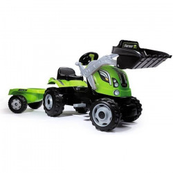 SMOBY Tracteur  a pédales Farmer Max + Remorque