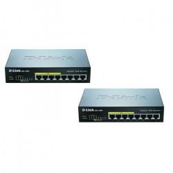 D-Link DGS-1008Px2 Pack de 2 switches 8 ports Gigabit dont 4 ports supportant le Poe