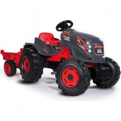 SMOBY Tracteur a pédales Stronger XXL + Remorque