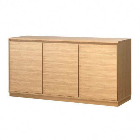 Buffet 3 portes - chene - L 180 x P 50 x H 90 cm - OBOIS