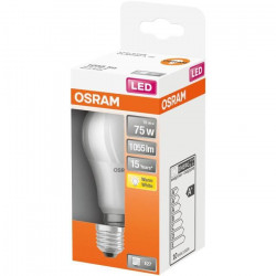 OSRAM Ampoule LED Standard dépolie avec radiateur 10W75 E27 chaud