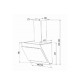Hotte Inclinée - HOOVER HDG9DCK3B - Larg 90 cm - Verre trempé Noir - 65 dB max - 4 vitesses - Eclairage LED Blanche