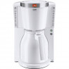 MELITTA 1011-11 Cafetiere Look IV Therm Selection 1011-11 Blanc/Acier Brossé