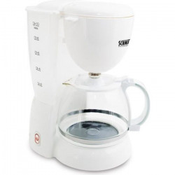 SCHMIT Cafetiere 10 tasses avec filtre permanent amovible - Blanc