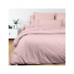 SOLEIL d'OCRE Housse de couette Camille - Coton percale - 220 x 240 cm - Rose